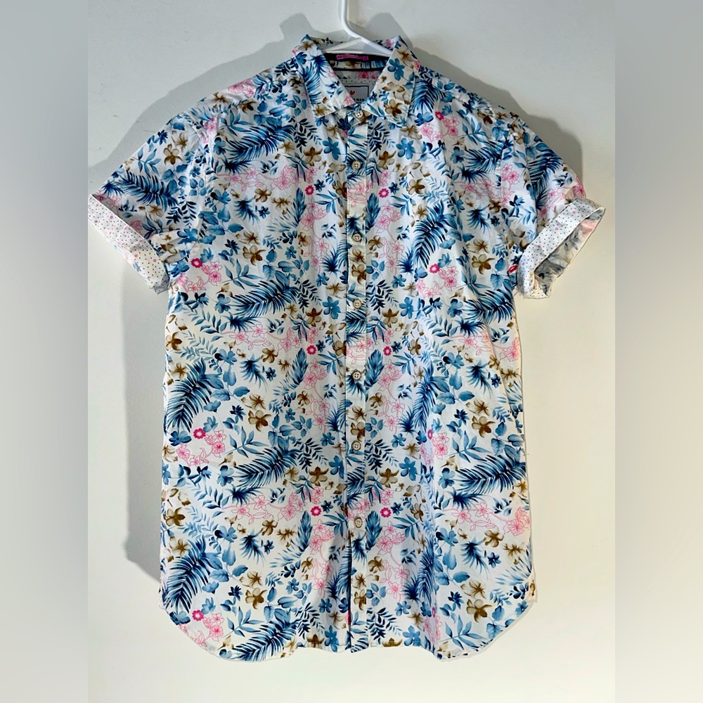 Cactus Man, Ricky Singh Button-Down Shirt. Size Small. Tropical/Hawaiian Shirt.